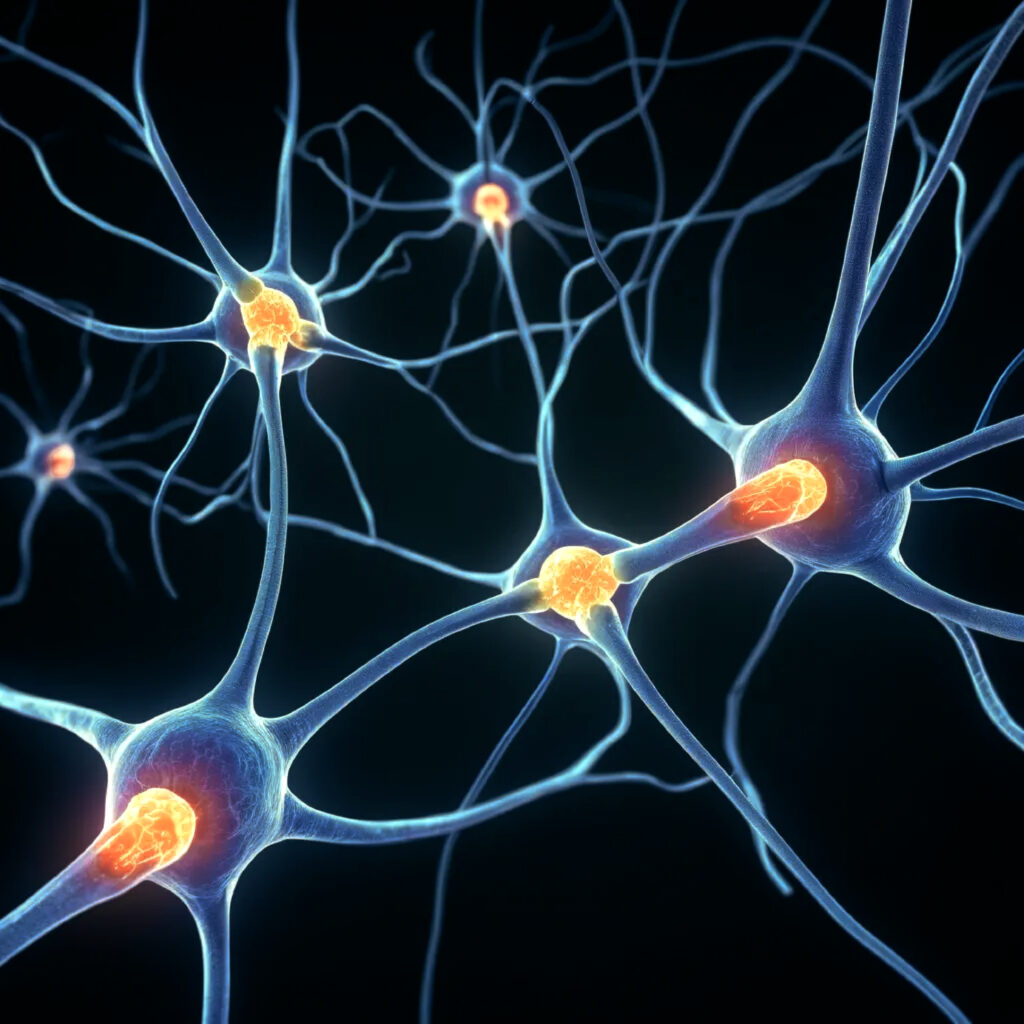 La imagen muestra conexiones neuronales