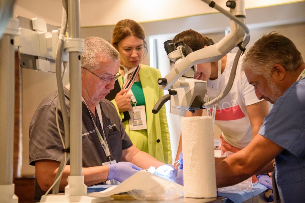 Profesionales compartiendo conocimientos, técnicas y resultados